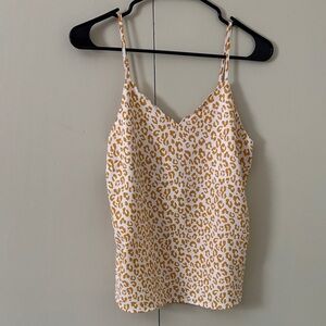 Miami Yellow and White Leopard Camisole